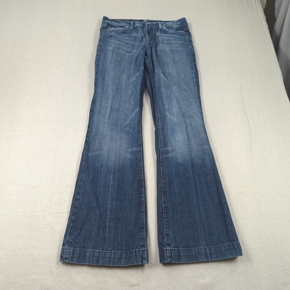 7 For All Mankind Jeans Womens 28 Blue Dojo Hippie Boho